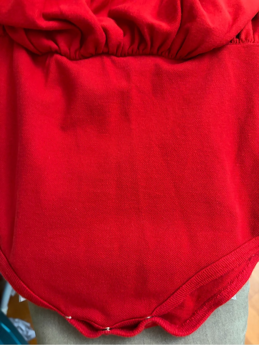 Ralph Lauren Girls Vibrant Red Long-Sleeve Dress w/Built-In Bloomers Size 12-18M - Picture 5 of 9